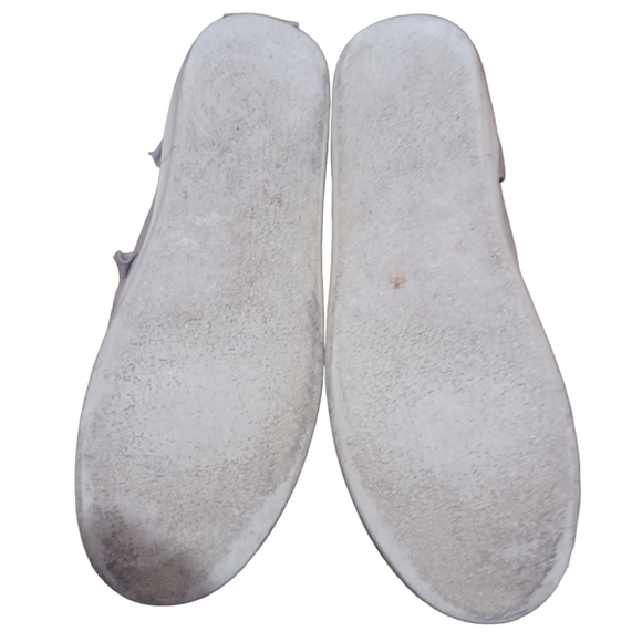 Kate Spade Leather Lilly Ruffle Slip On Sneakers Flats - Picture 7 of 9